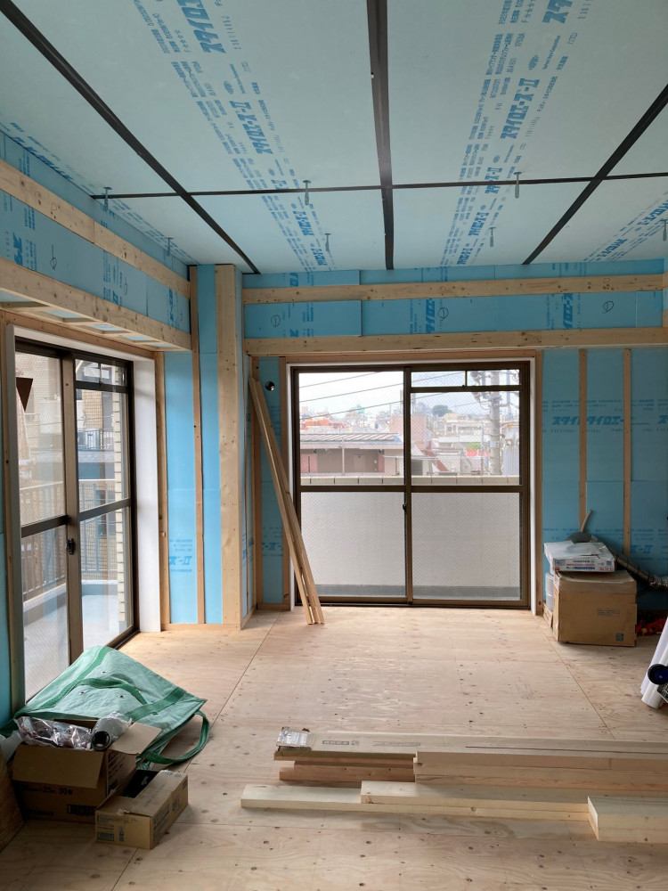 断熱マンションリノベ　共働きを支える快適な1LDK＋2W