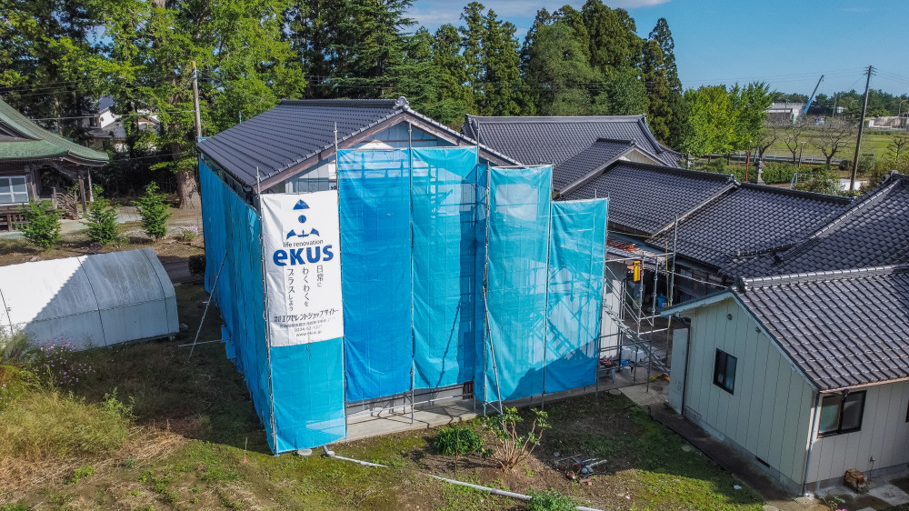 農業用倉庫リノベーション工事