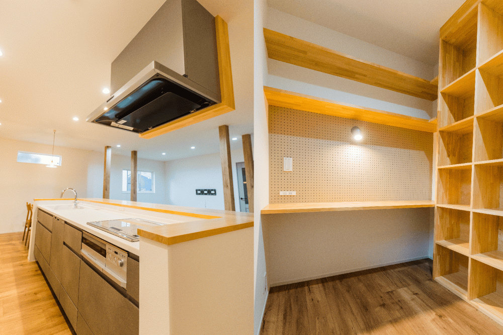 点から線へ、繋がる空間演出。