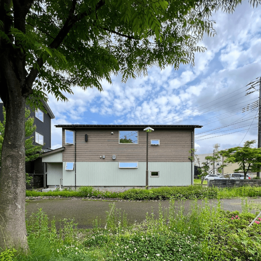 緑道を望む住まい