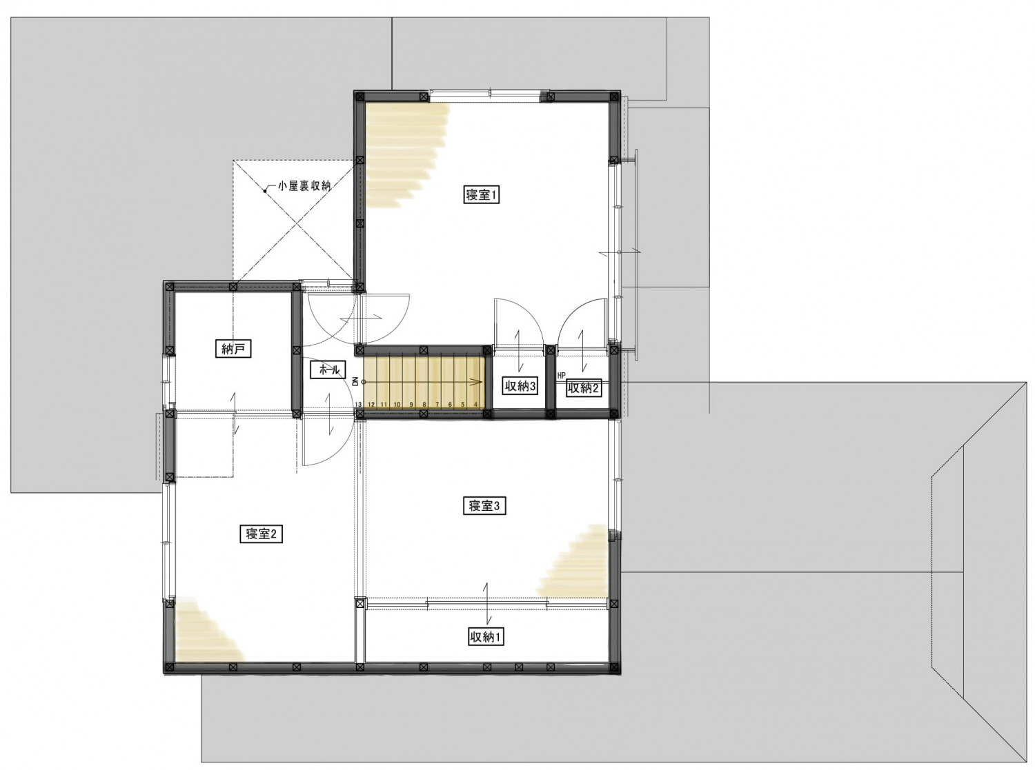 みんなで食事を楽しむ家族団らんの家