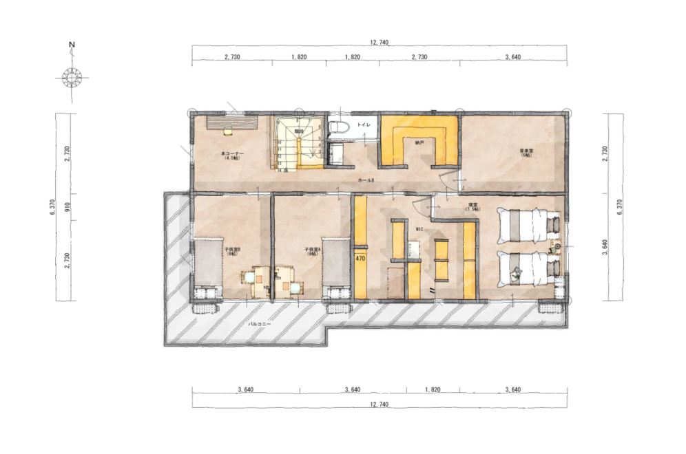 松本町の家　～家族の時間も、ひとりの時間も～