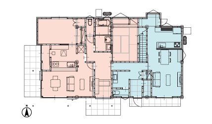 完全分離の二世帯リノベ