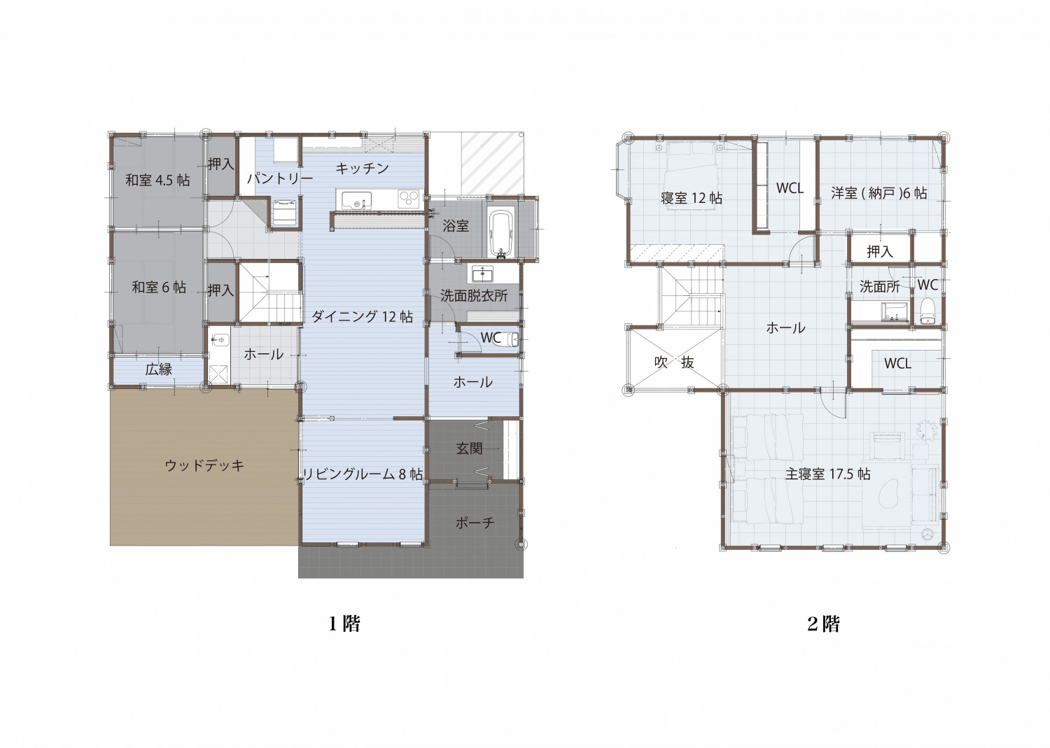 欄間の記憶と開かれたデッキの家