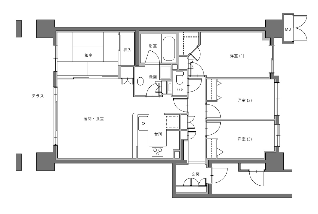 マンション１階で断熱等級７を実現した子育て世代の住まい